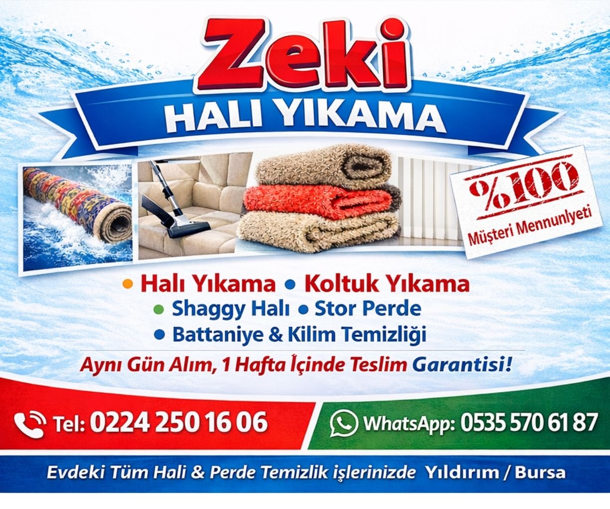 Bursa Halı Yıkama Fiyatları